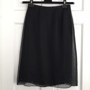 SALE❣️REBECCA TAYLOR Black Silk Skirt